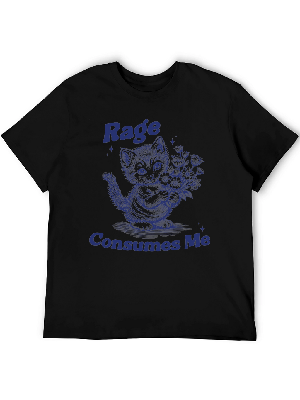 Rage Consumes Me Kitten T-Shirt - Unique Graphic Tee