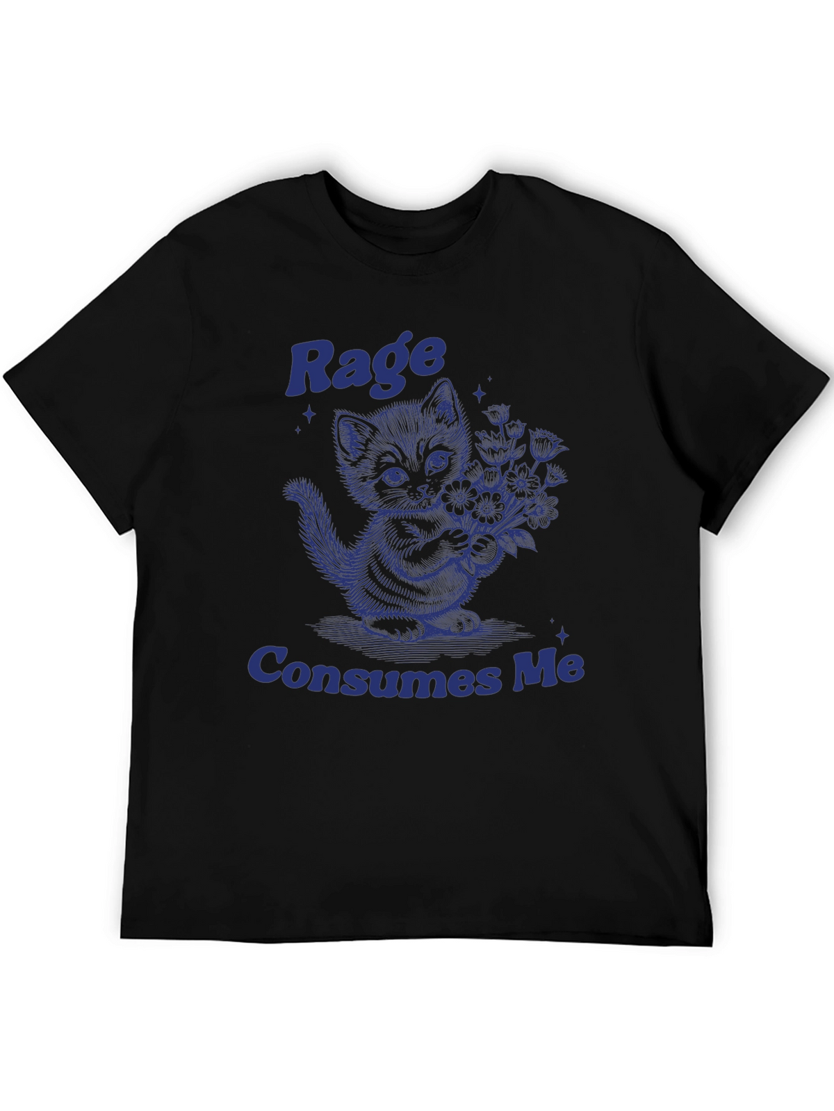 Rage Consumes Me Kitten T-Shirt - Unique Graphic Tee