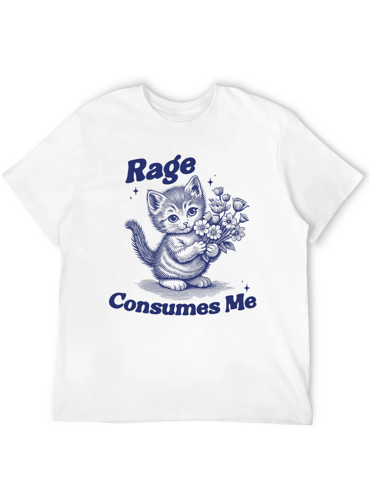 Rage Consumes Me Kitten T-Shirt - Unique Graphic Tee