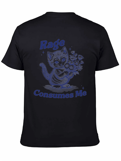 Rage Consumes Me Kitten T-Shirt - Unique Graphic Tee