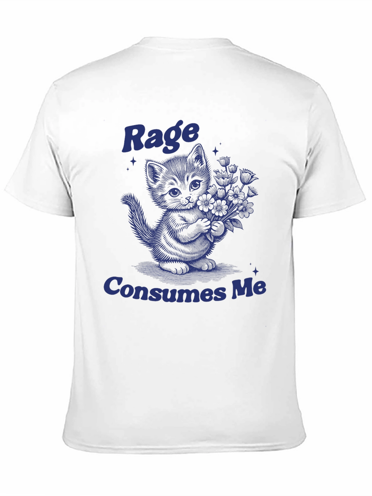 Rage Consumes Me Kitten T-Shirt - Unique Graphic Tee