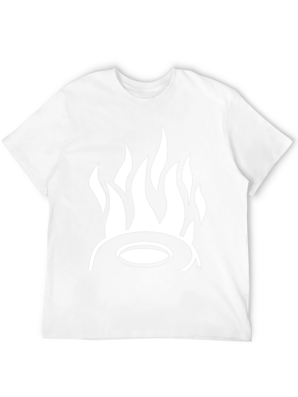 Fiery Hat Graphic Tee - Bold Black T-Shirt
