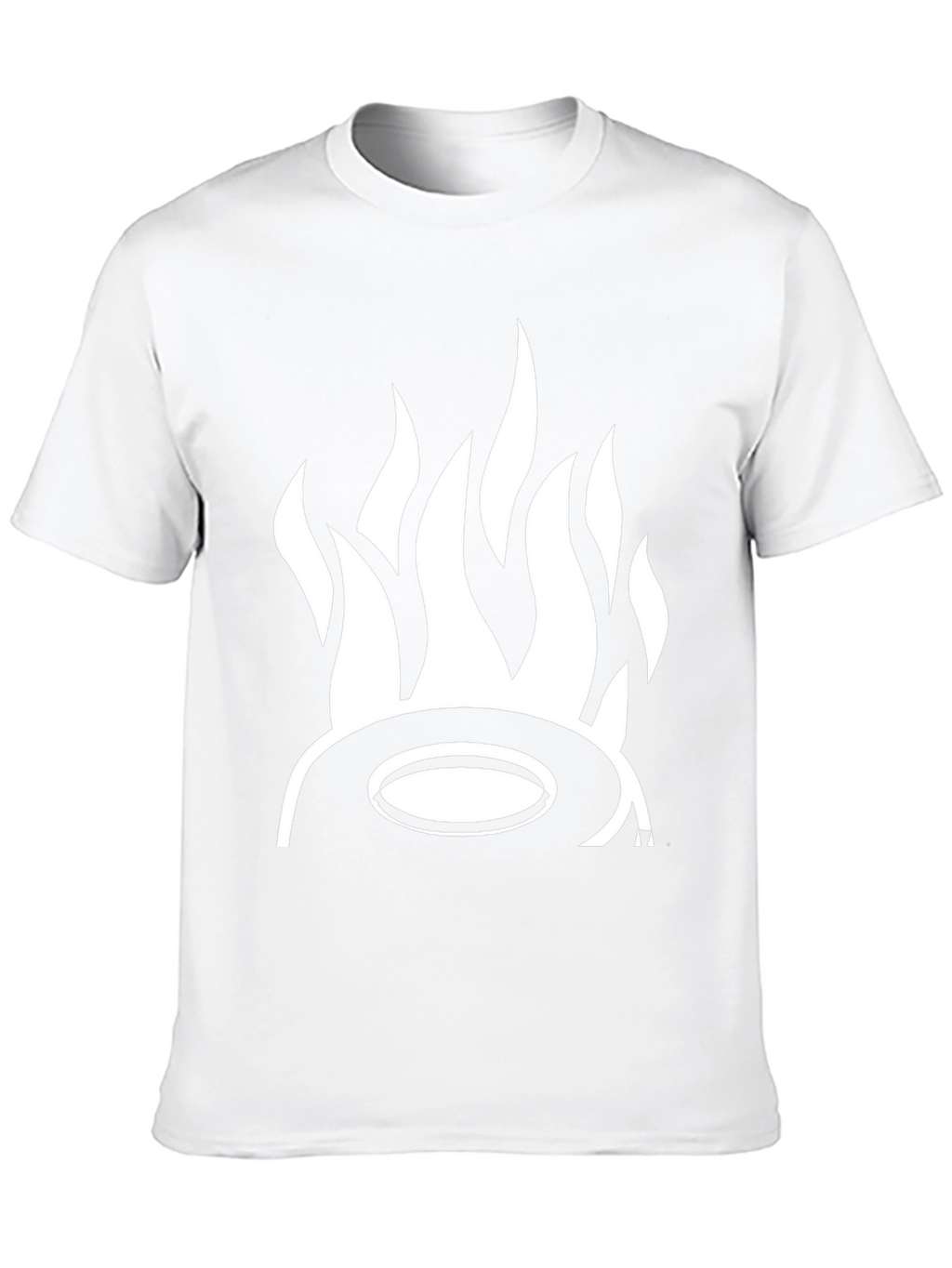 Fiery Hat Graphic Tee - Bold Black T-Shirt