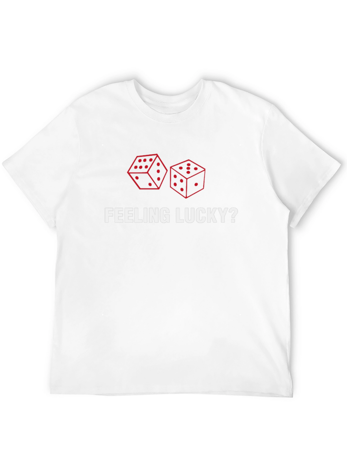 Feeling Lucky? Dice Graphic Print Tee