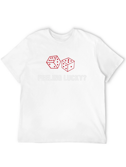 Feeling Lucky? Dice Graphic Print Tee