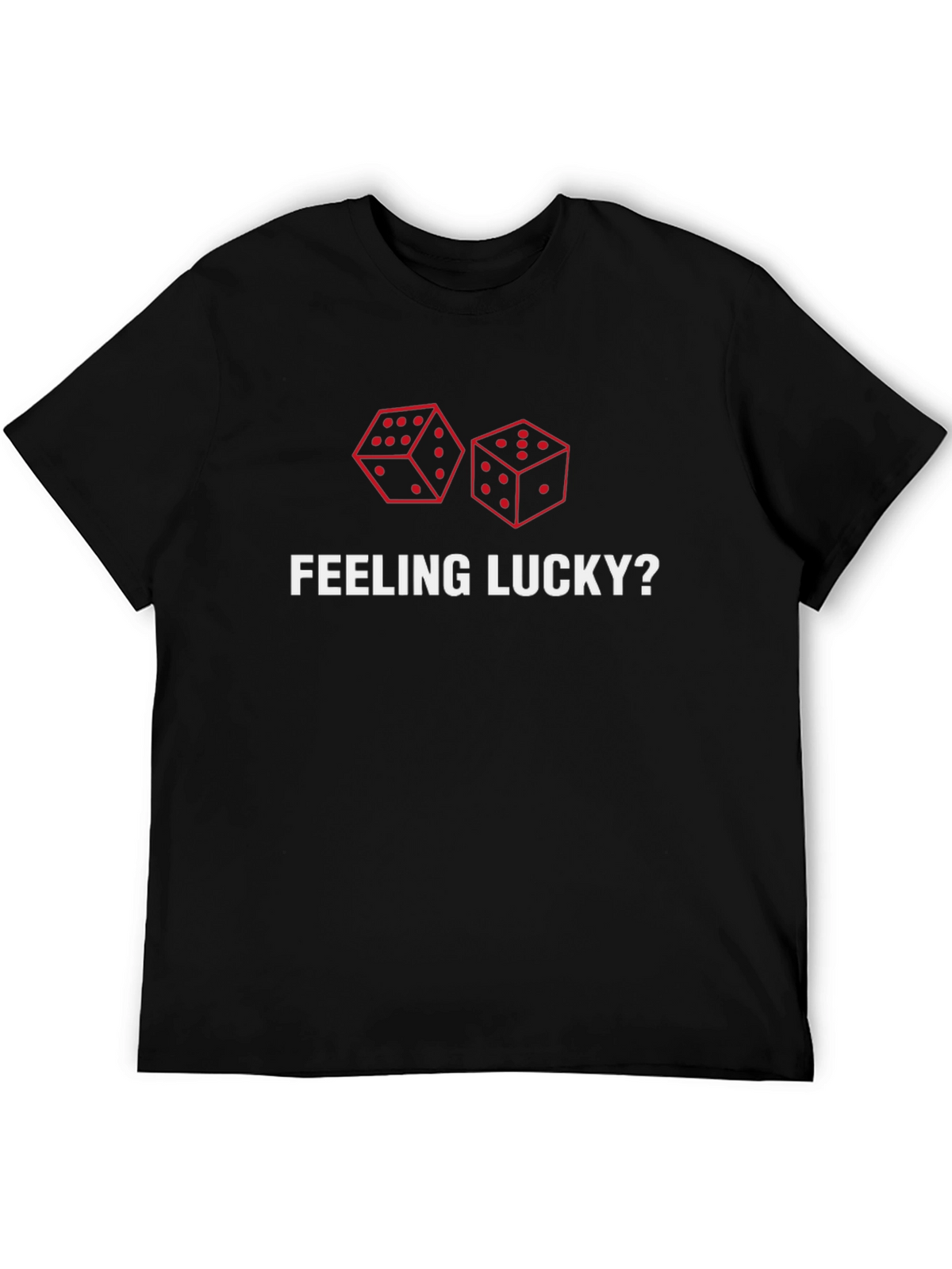 Feeling Lucky? Dice Graphic Print Tee