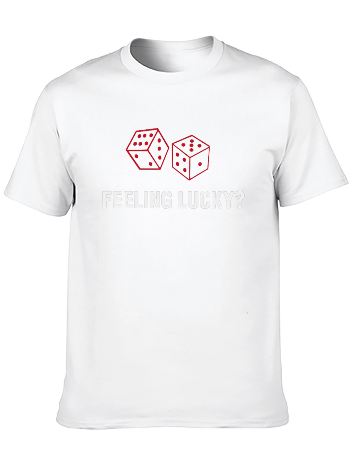 Feeling Lucky? Dice Graphic Print Tee