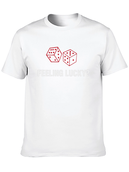 Feeling Lucky? Dice Graphic Print Tee