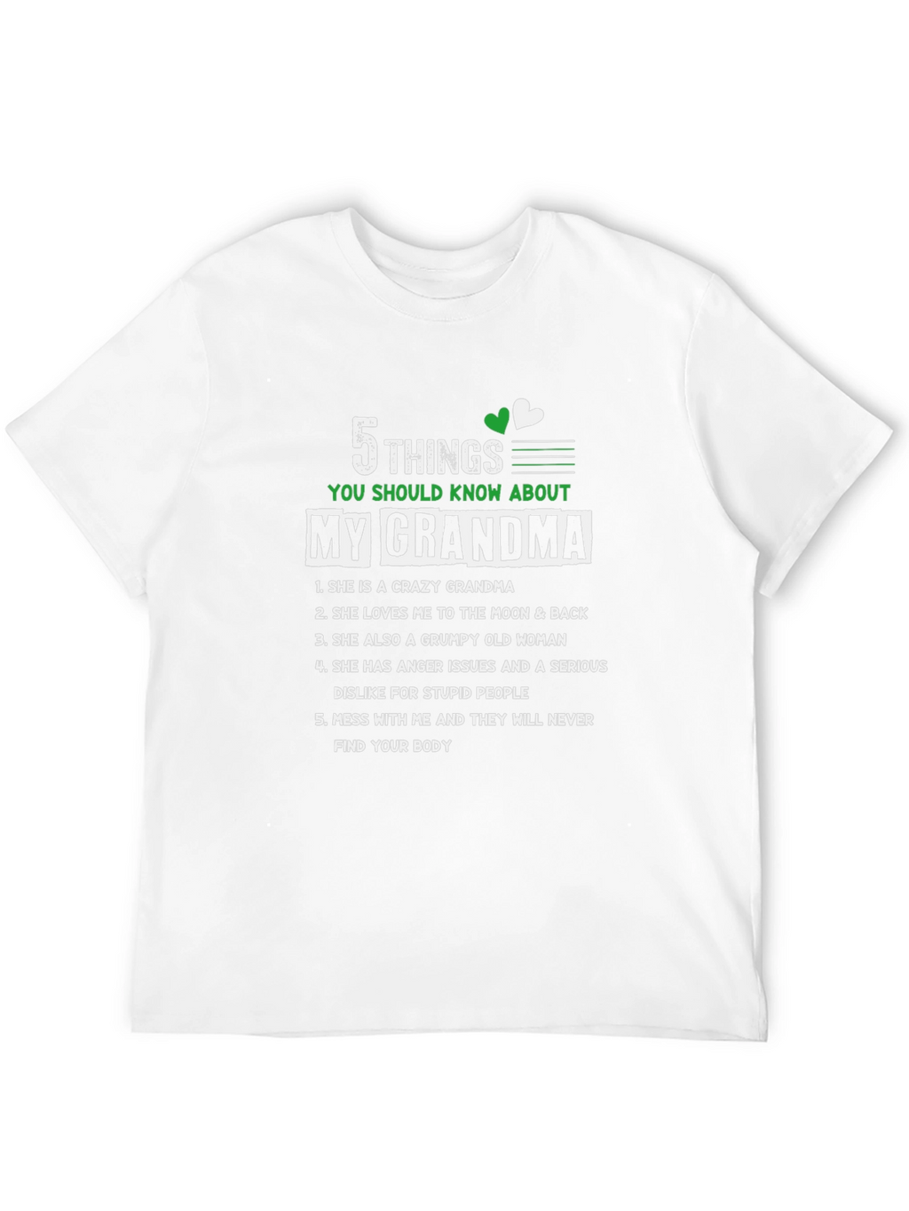 My Grandma 5 Things You Should Know T-Shirt