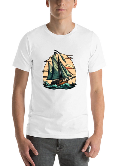Sailboat Graphic Tee - Coastal Adventure