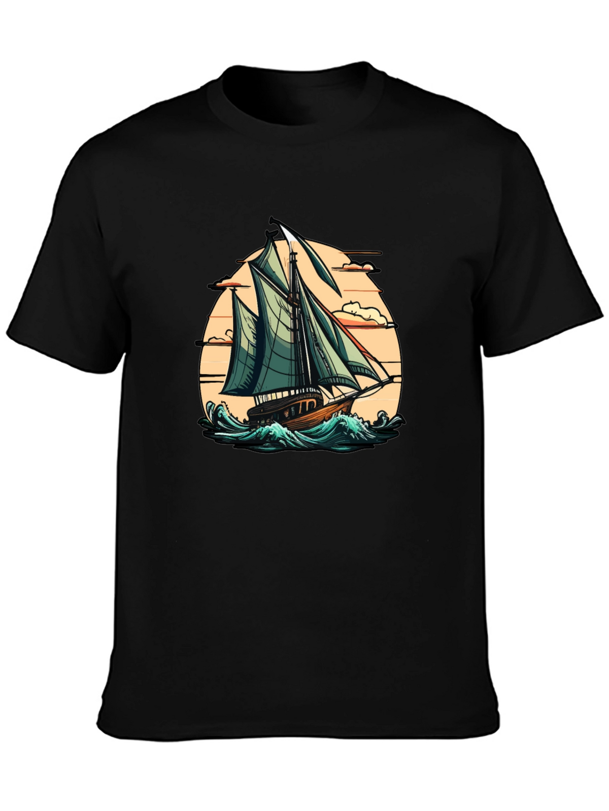 Sailboat Graphic Tee - Coastal Adventure