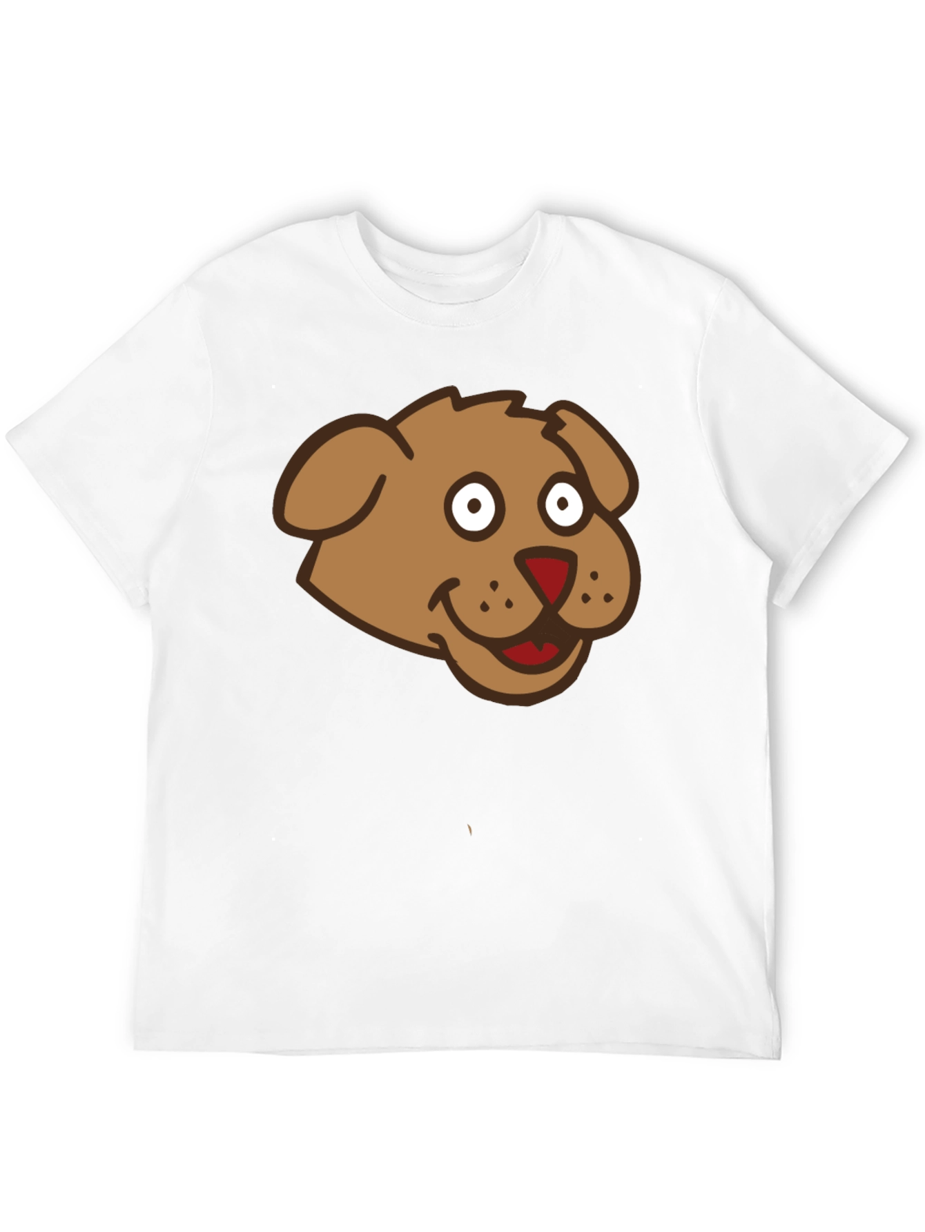 Cartoon Dog Graphic Black T-Shirt