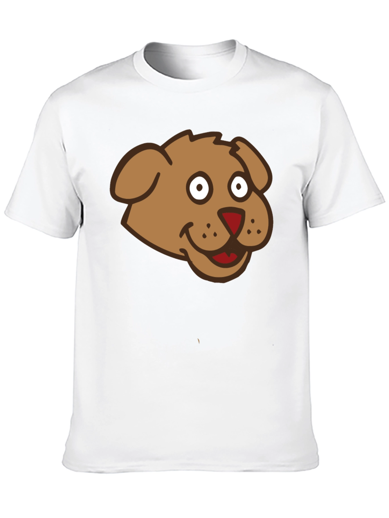 Cartoon Dog Graphic Black T-Shirt