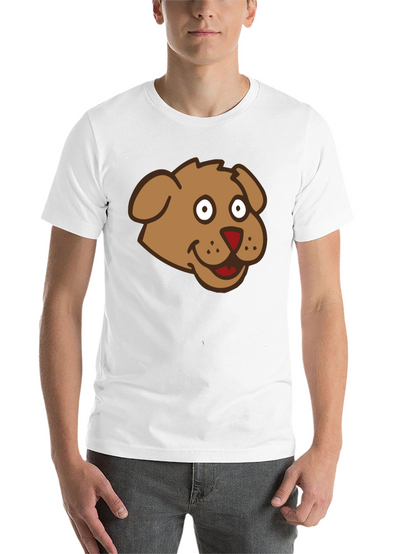 Cartoon Dog Graphic Black T-Shirt