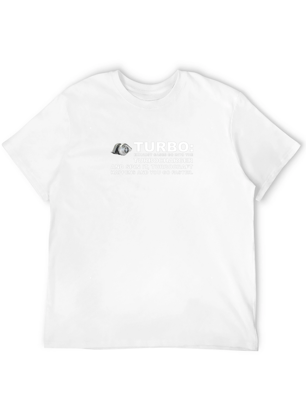 Turbocharger Humor Graphic T-Shirt - Speed Enthusiast Apparel