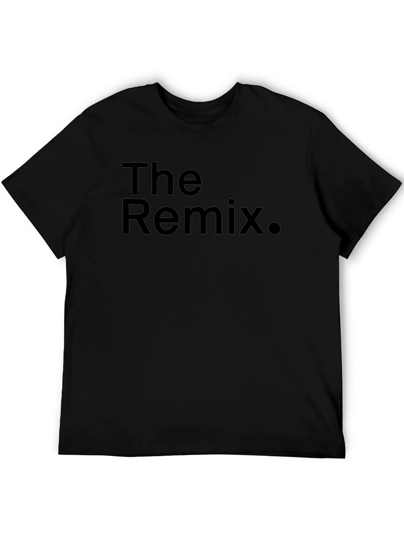 The Remix Graphic Tee - Black Crew Neck Casual T-Shirt