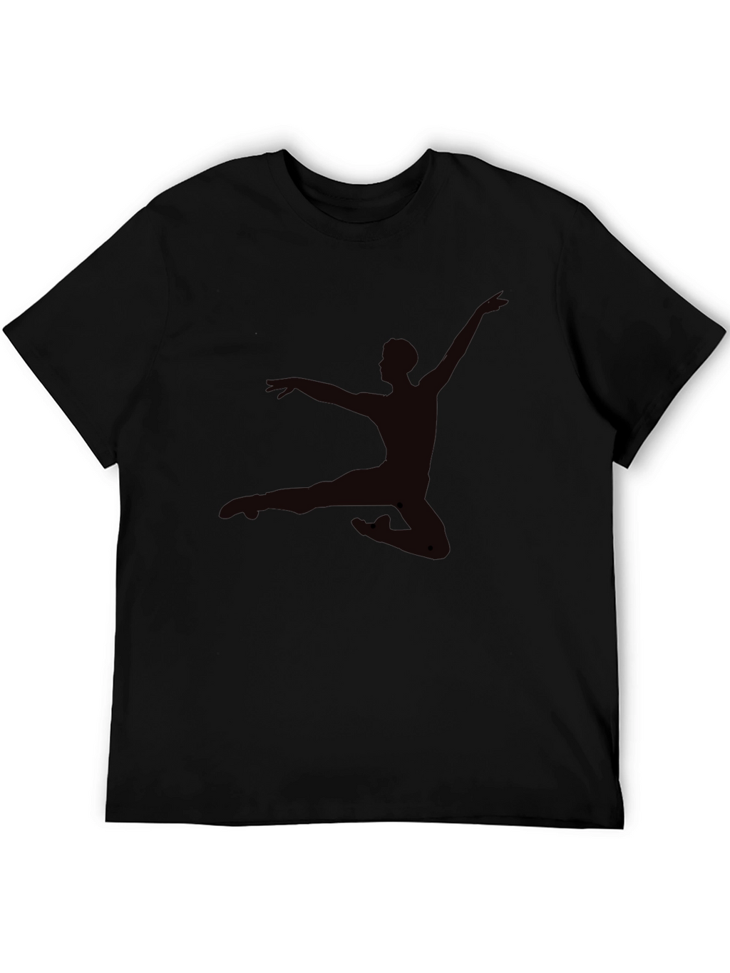 Mens Black T-Shirt - Dancer Silhouette Graphic Tee