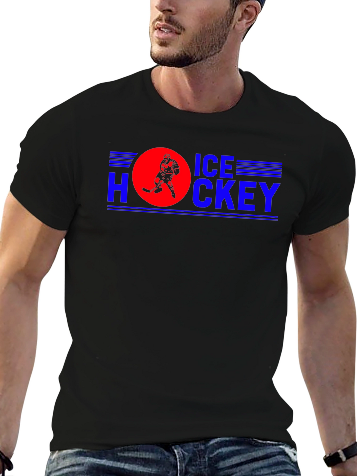 Ice Hockey Graphic Tee - Sporty Fan Apparel