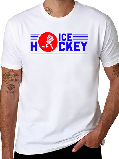 Ice Hockey Graphic Tee - Sporty Fan Apparel