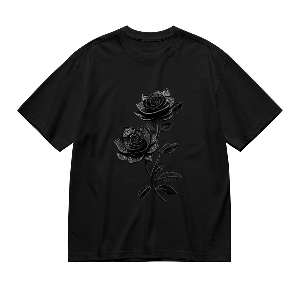 Sparkly Rhinestone Black Bow Coquette Style T-Shirt