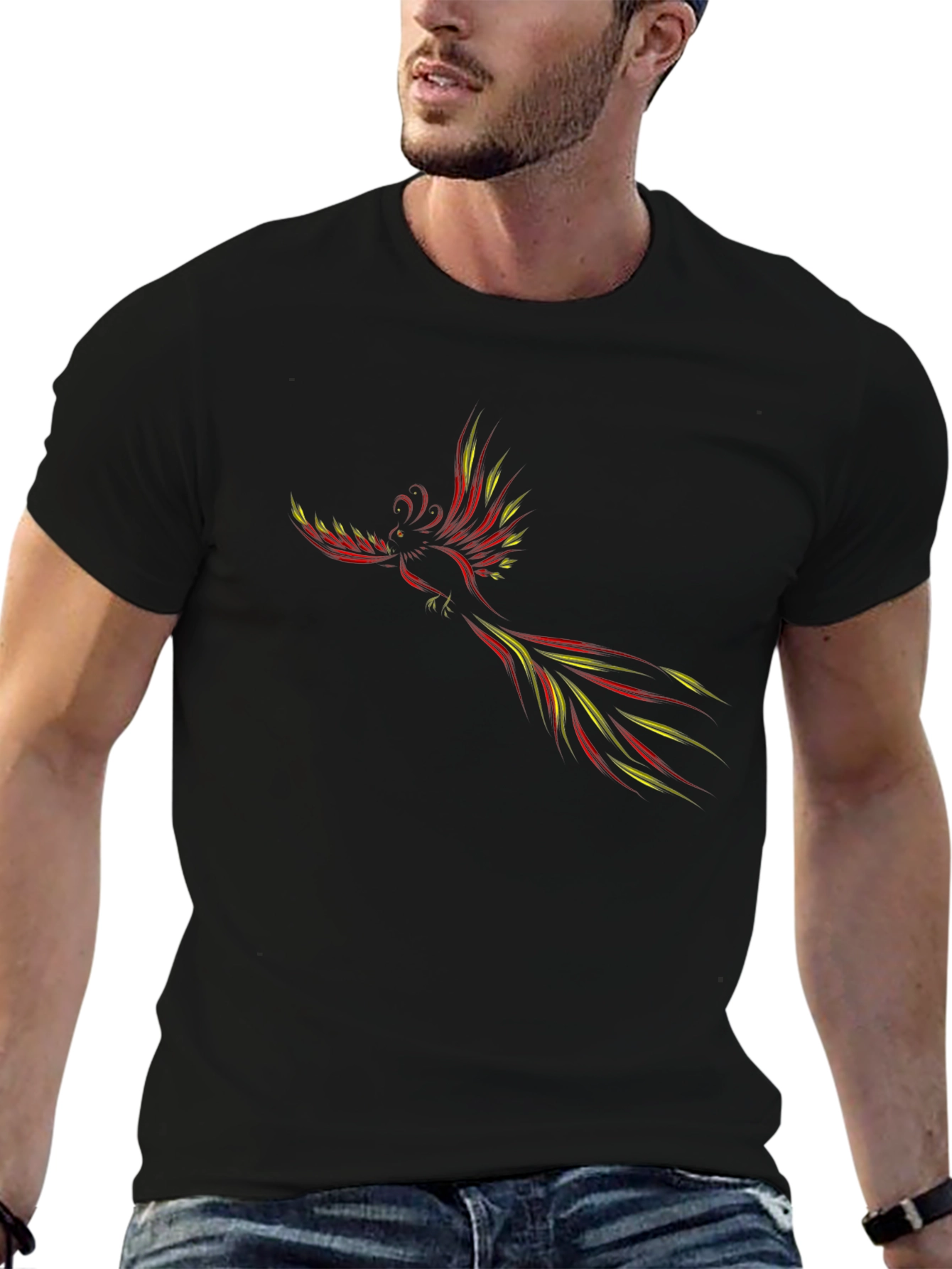 Phoenix Graphic Black T-Shirt