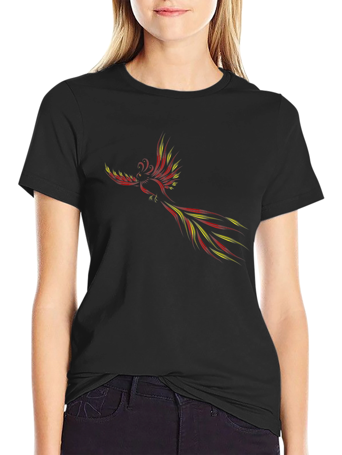 Phoenix Graphic Black T-Shirt