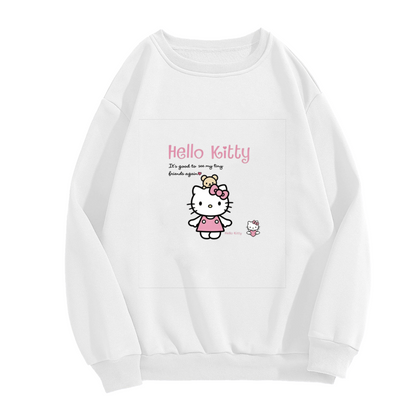 Lovely Hello Kitty With Little Bear Friends Crewneck Sweatshirt