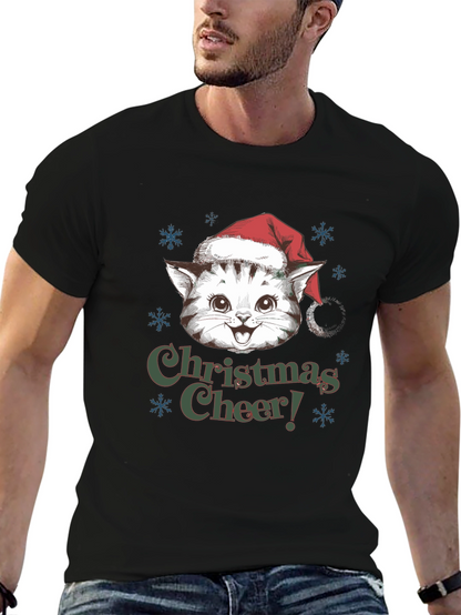 Christmas Cat T-Shirt Holiday Cheer