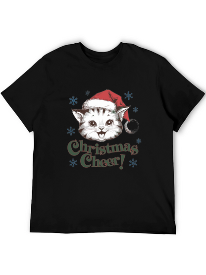 Christmas Cat T-Shirt Holiday Cheer