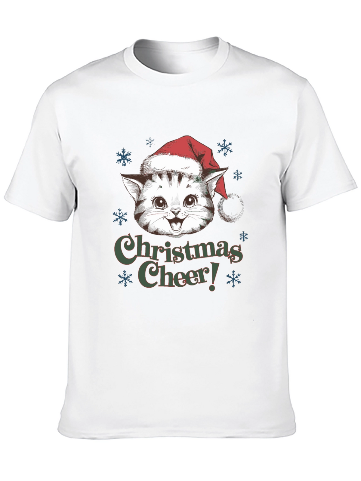 Christmas Cat T-Shirt Holiday Cheer