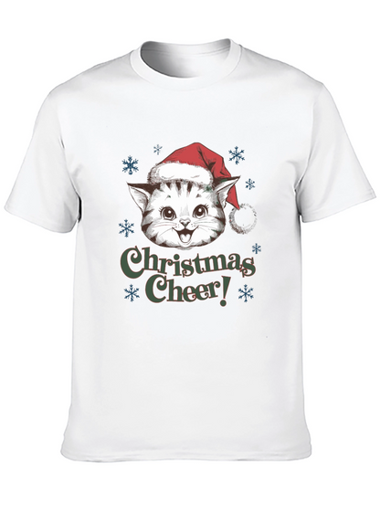 Christmas Cat T-Shirt Holiday Cheer
