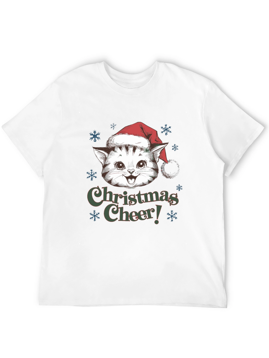 Christmas Cat T-Shirt Holiday Cheer
