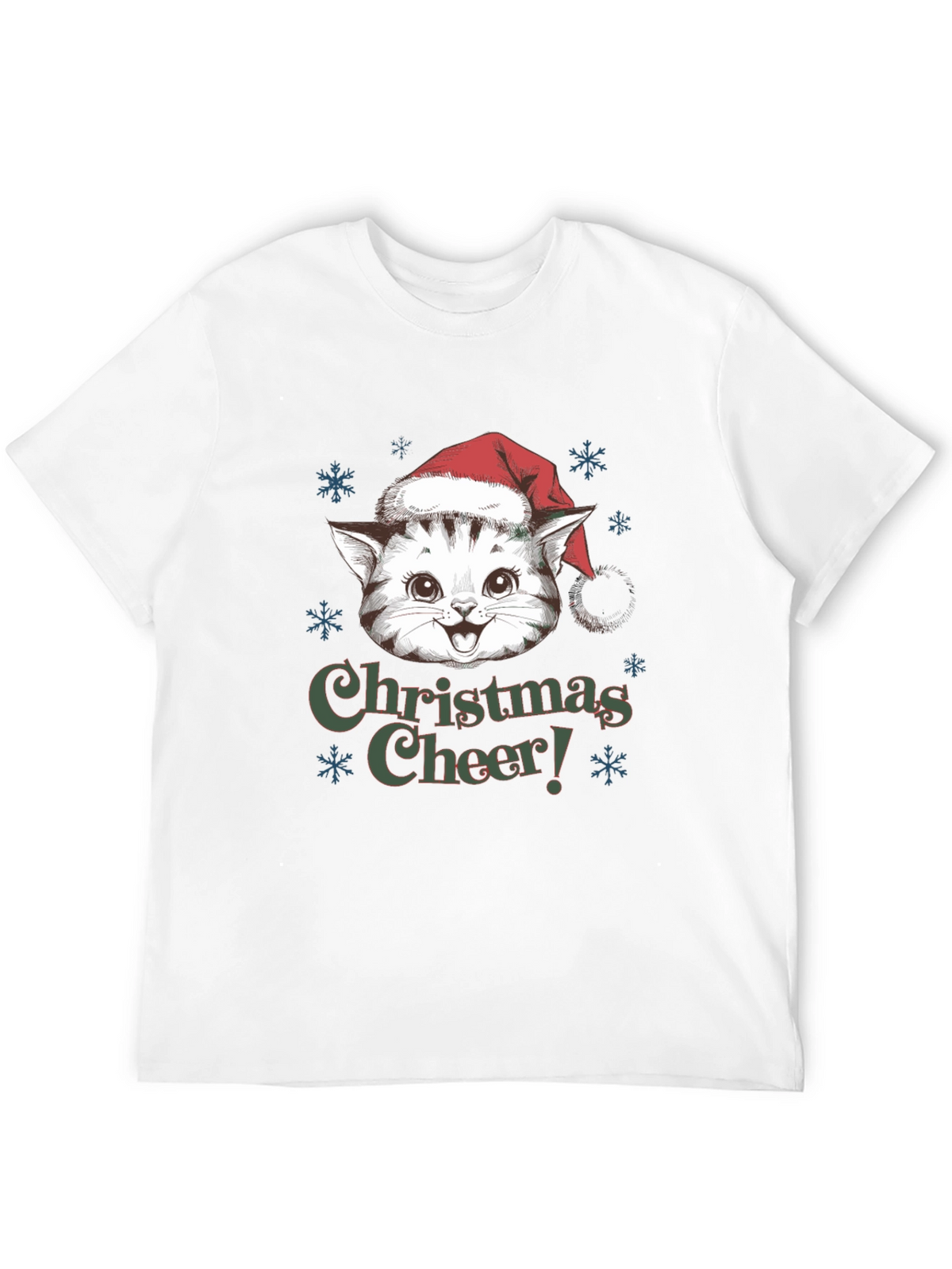 Christmas Cat T-Shirt Holiday Cheer