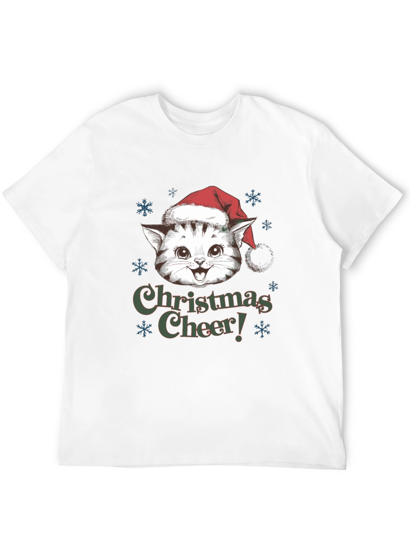 Christmas Cat T-Shirt Holiday Cheer