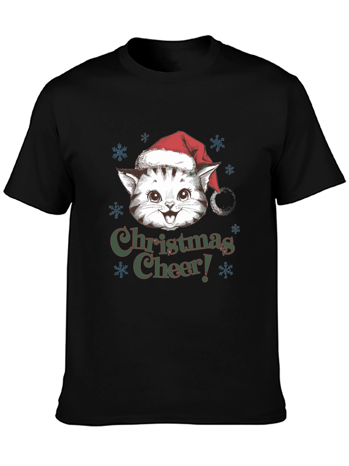 Christmas Cat T-Shirt Holiday Cheer