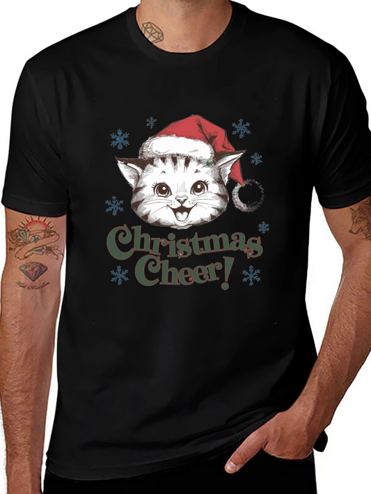 Christmas Cat T-Shirt Holiday Cheer