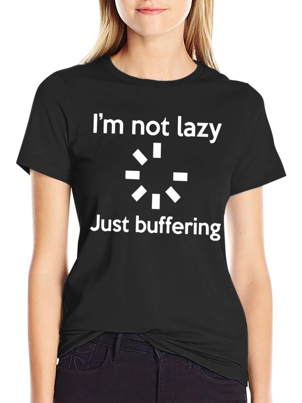 Im Not Lazy Just Buffering Graphic T-Shirt