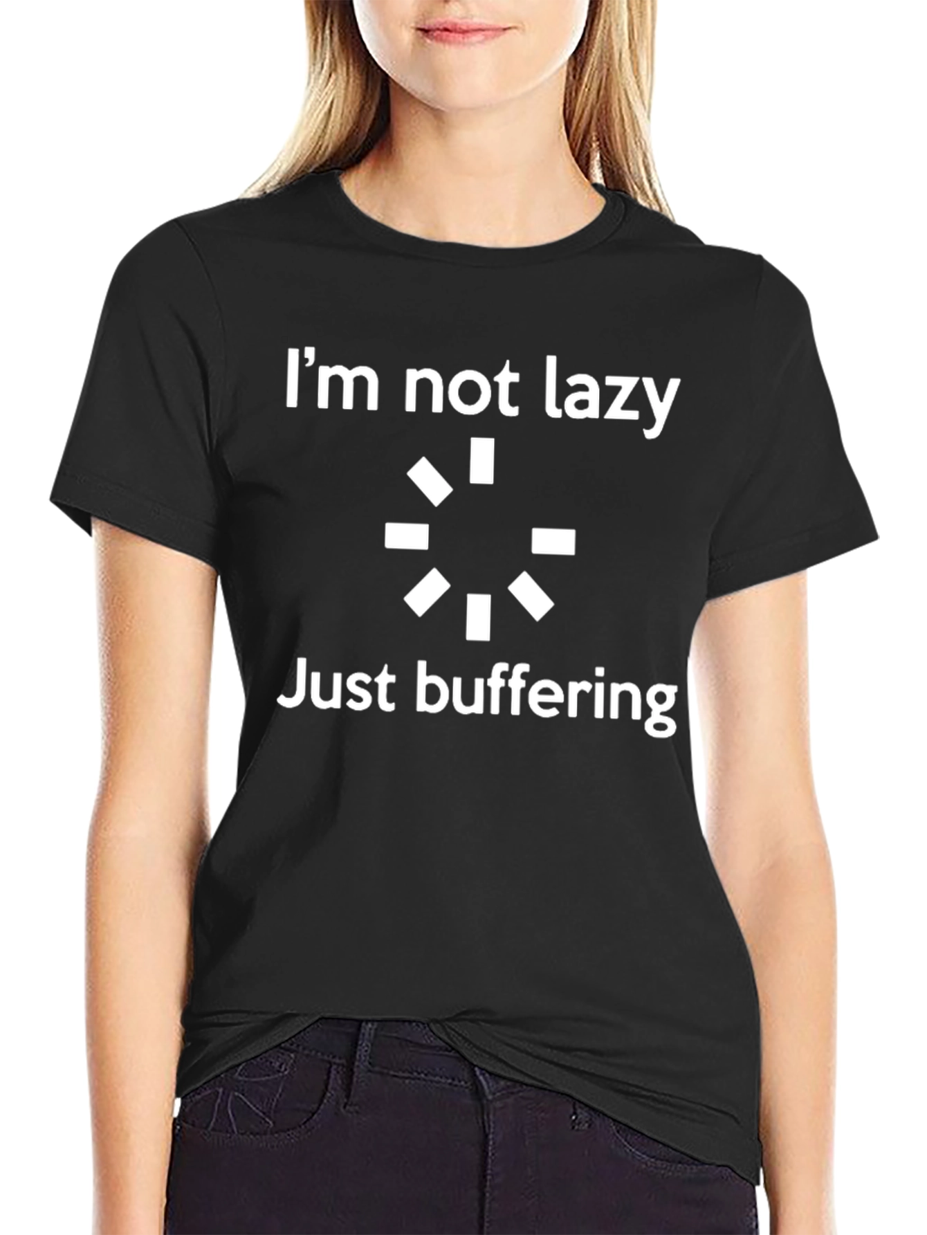 Im Not Lazy Just Buffering Graphic T-Shirt