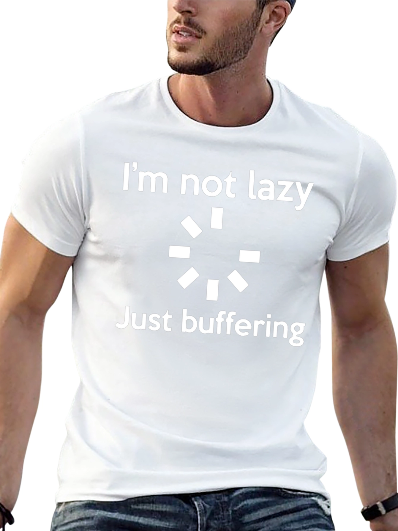 Im Not Lazy Just Buffering Graphic T-Shirt
