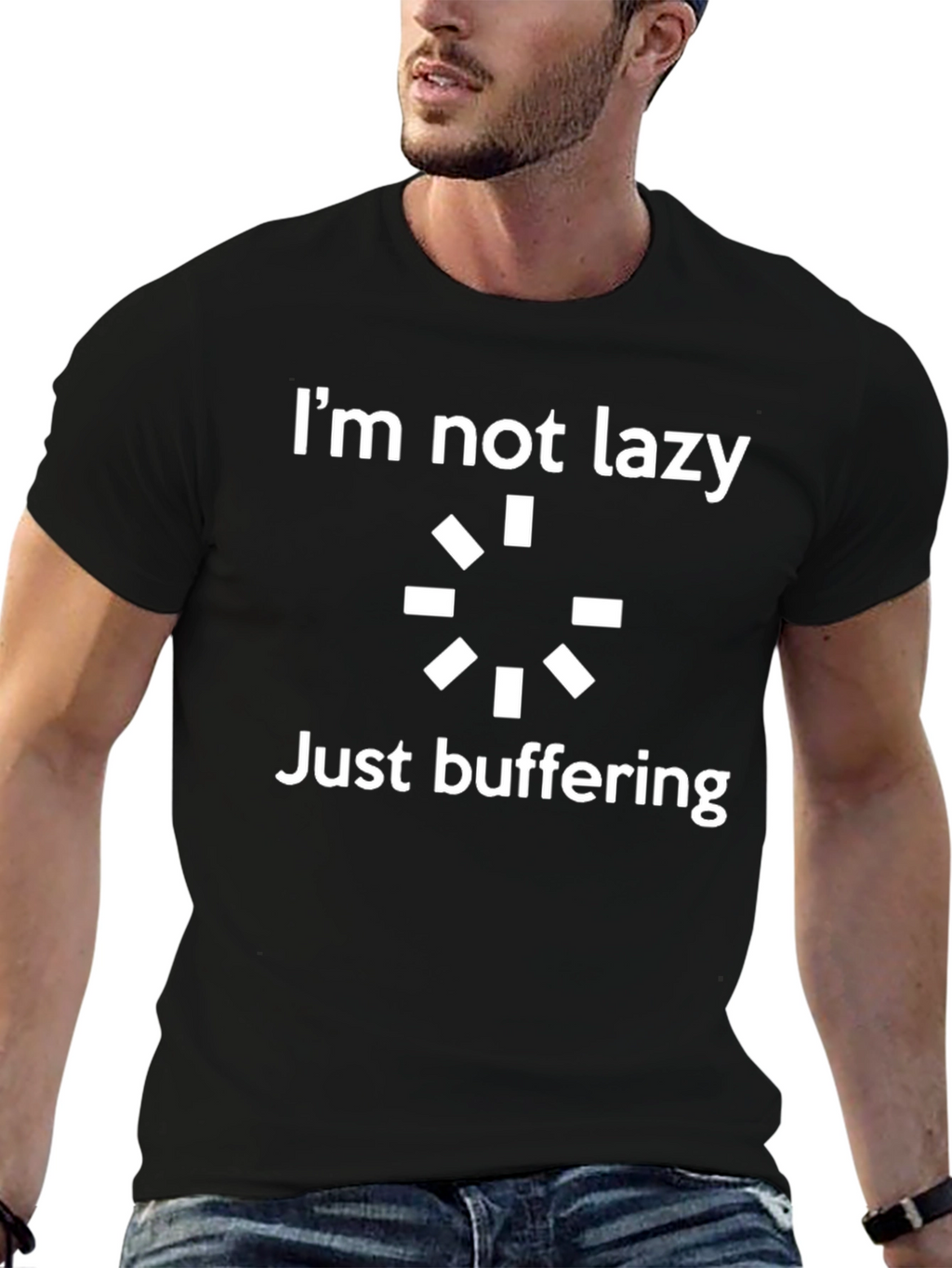 Im Not Lazy Just Buffering Graphic T-Shirt