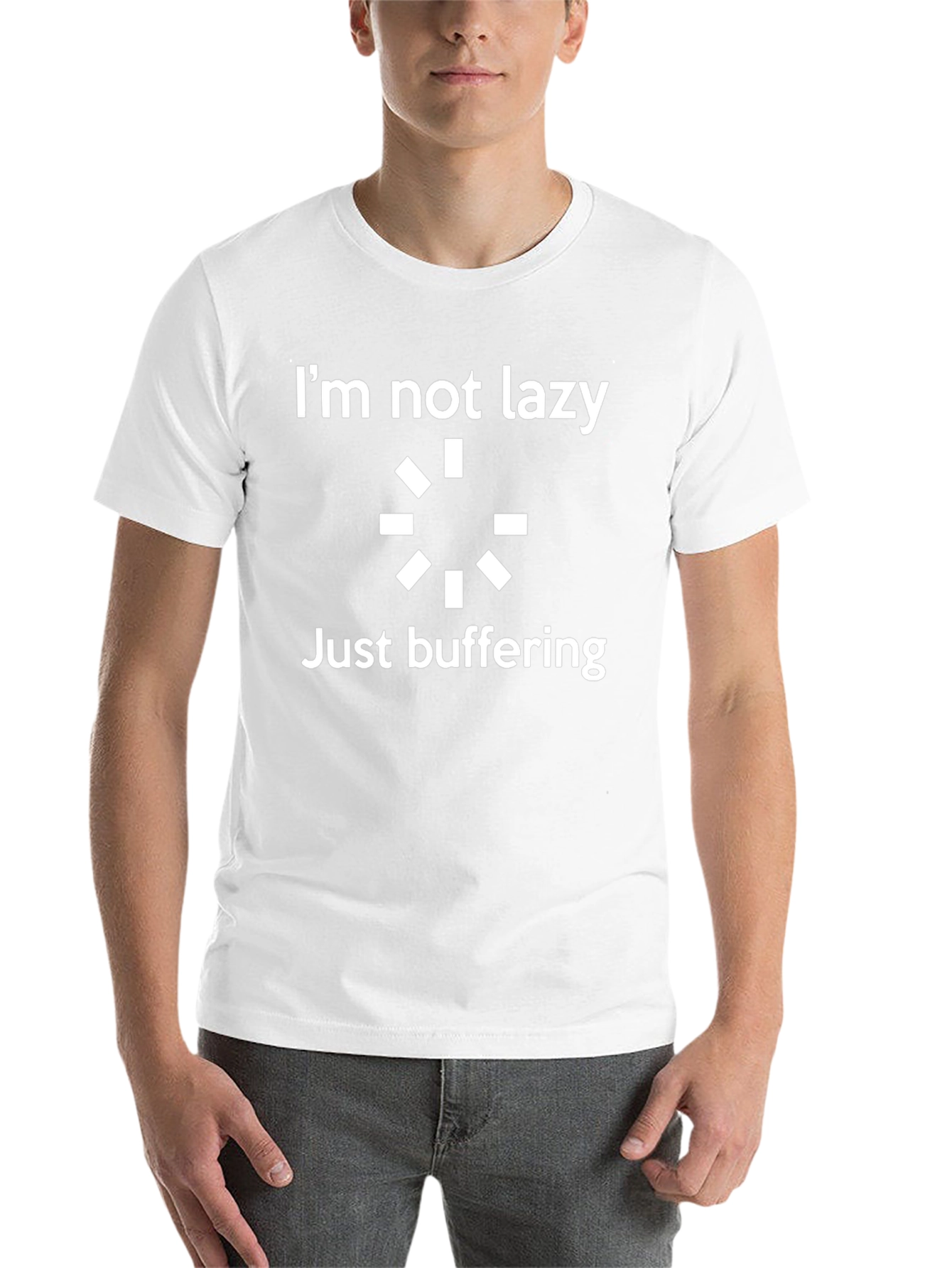 Im Not Lazy Just Buffering Graphic T-Shirt