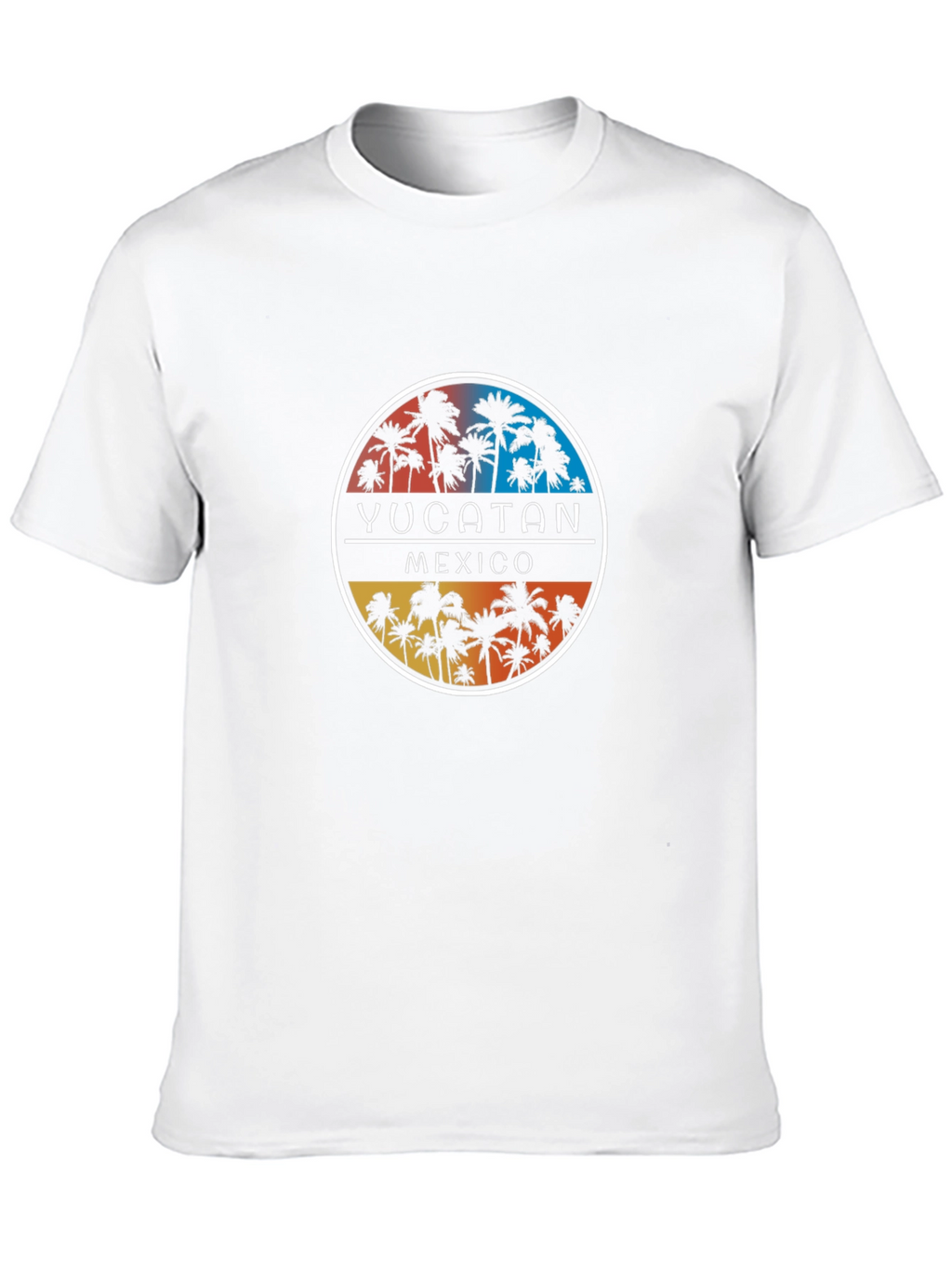 Yucatan Mexico Palm Tree Graphic T-Shirt