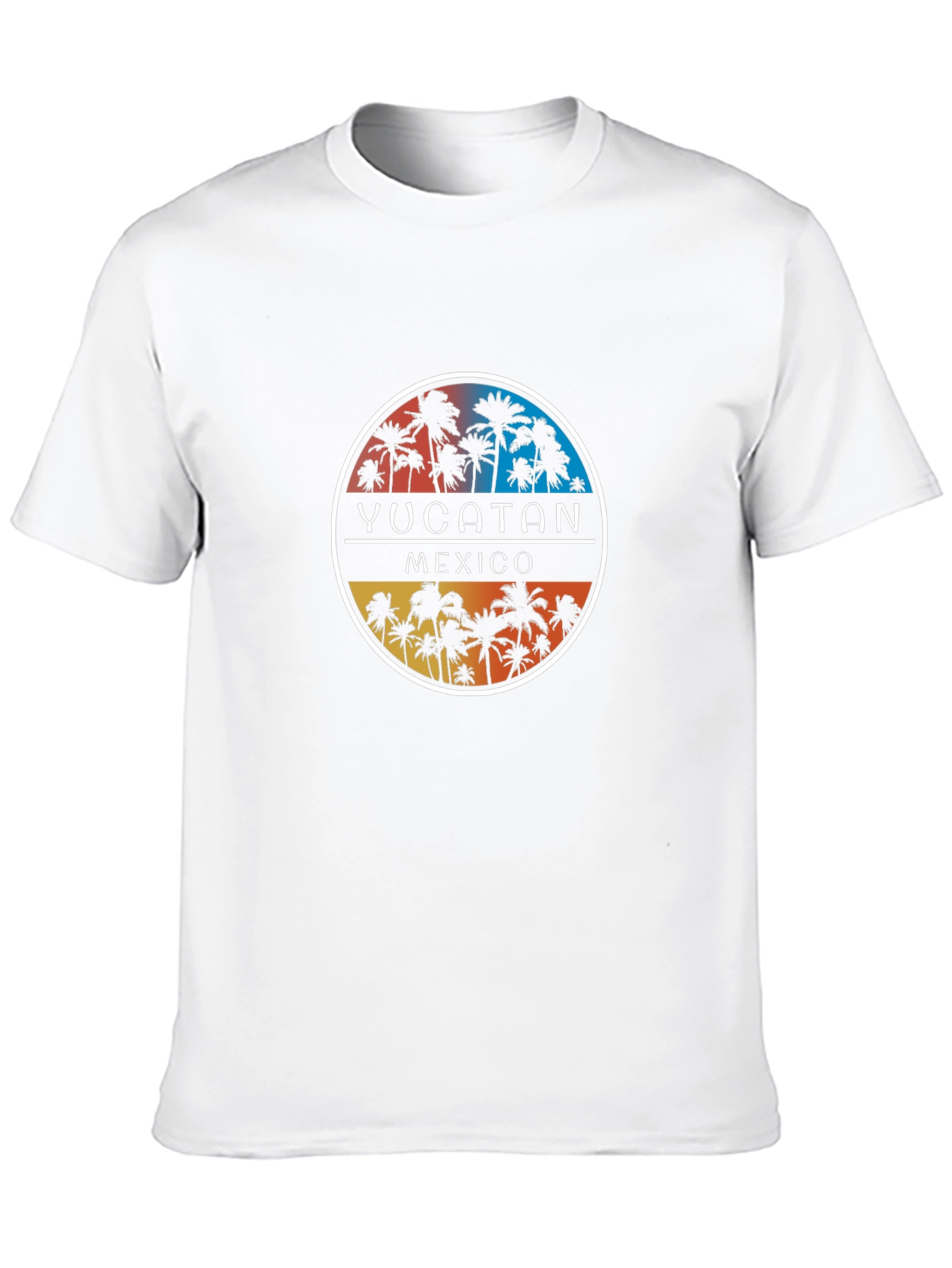 Yucatan Mexico Palm Tree Graphic T-Shirt