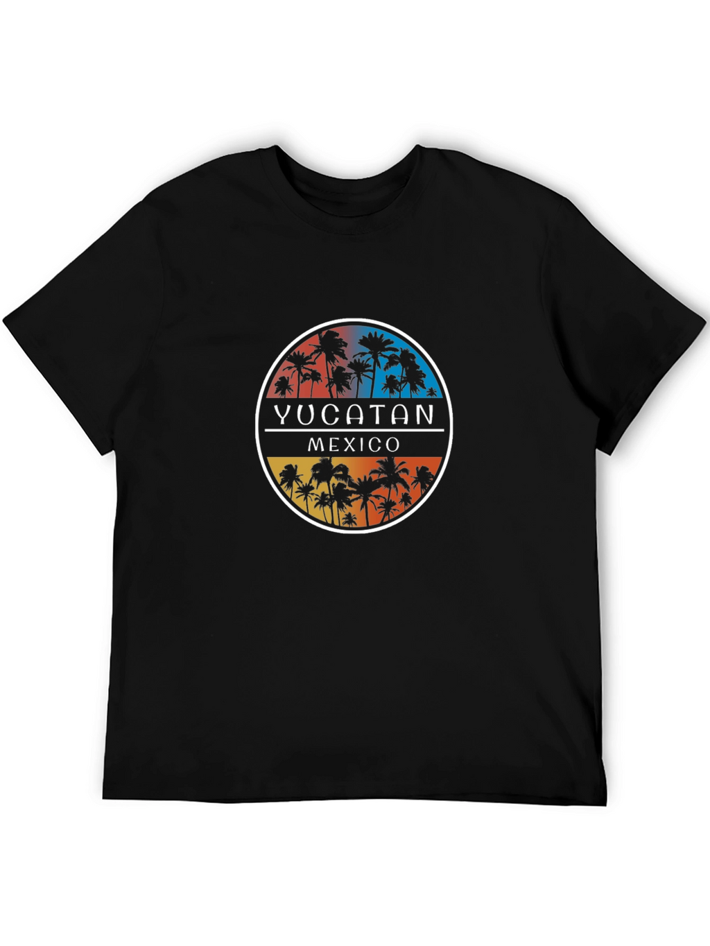 Yucatan Mexico Palm Tree Graphic T-Shirt