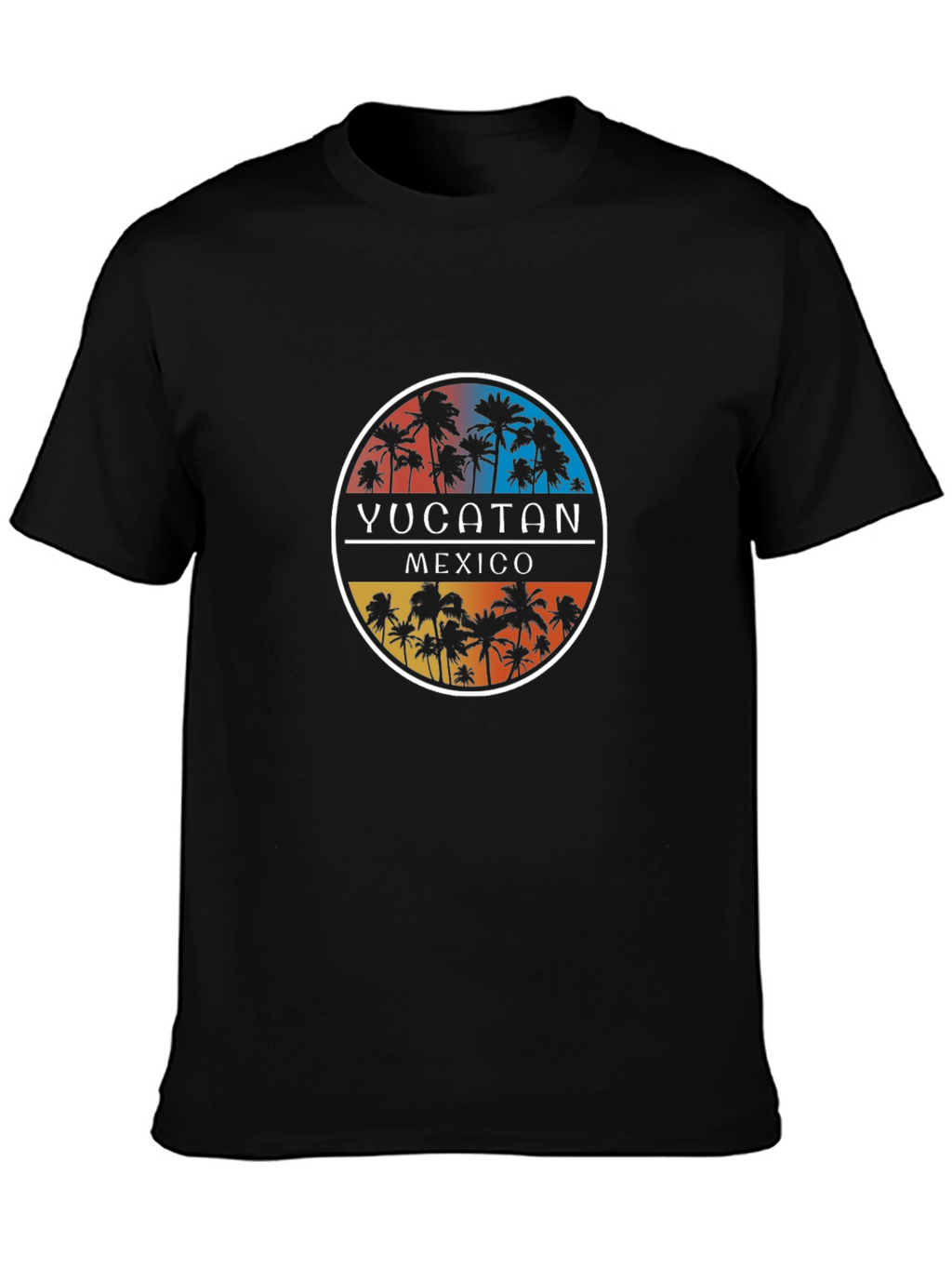 Yucatan Mexico Palm Tree Graphic T-Shirt