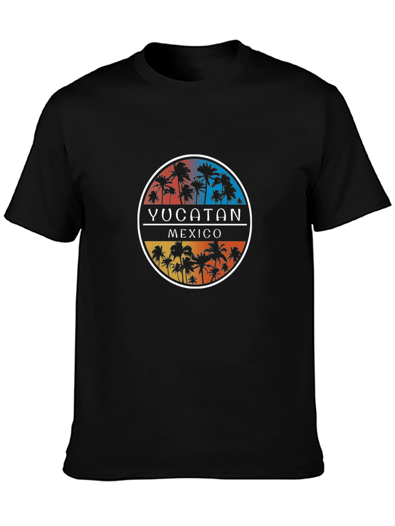 Yucatan Mexico Palm Tree Graphic T-Shirt