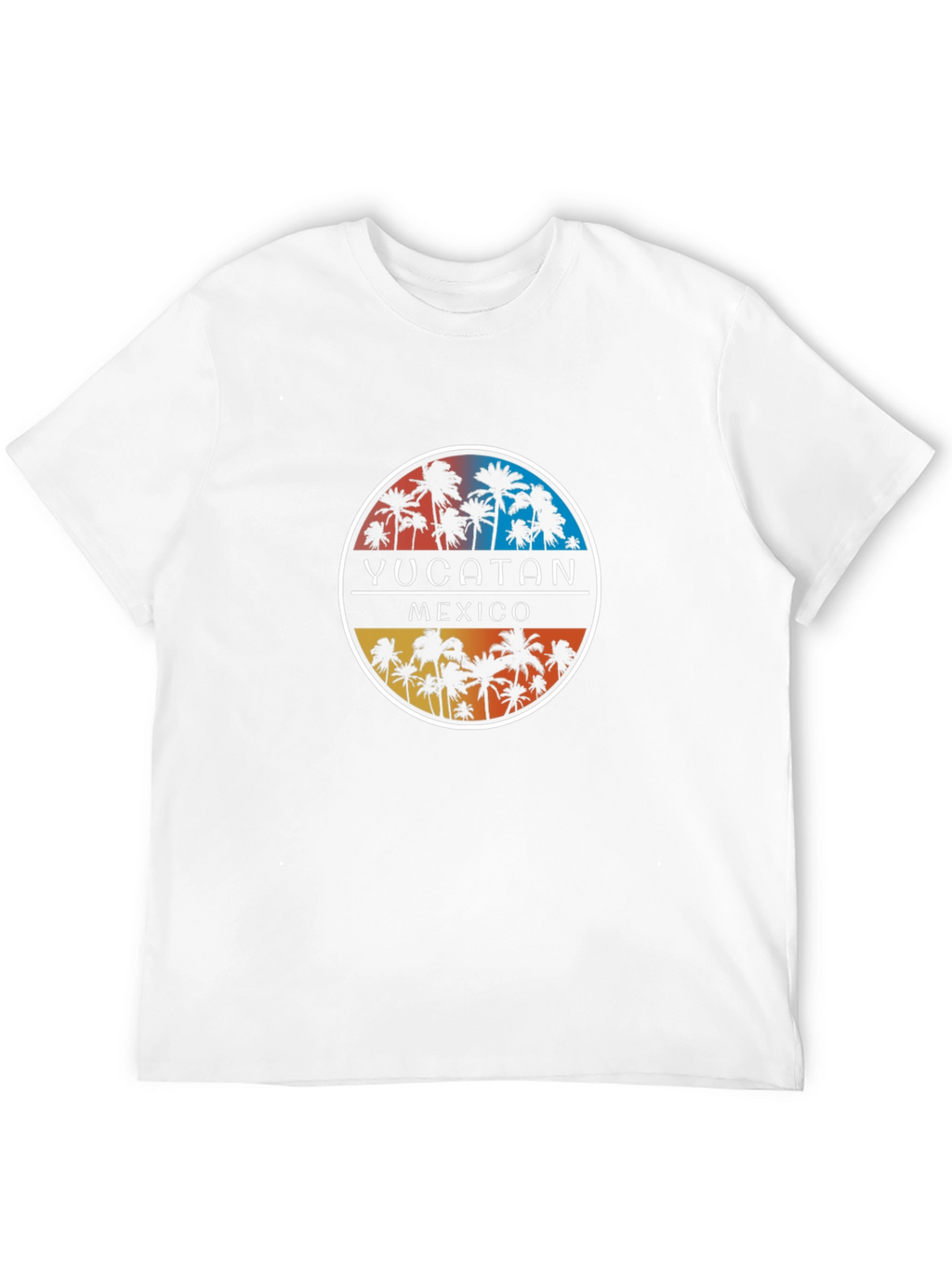 Yucatan Mexico Palm Tree Graphic T-Shirt