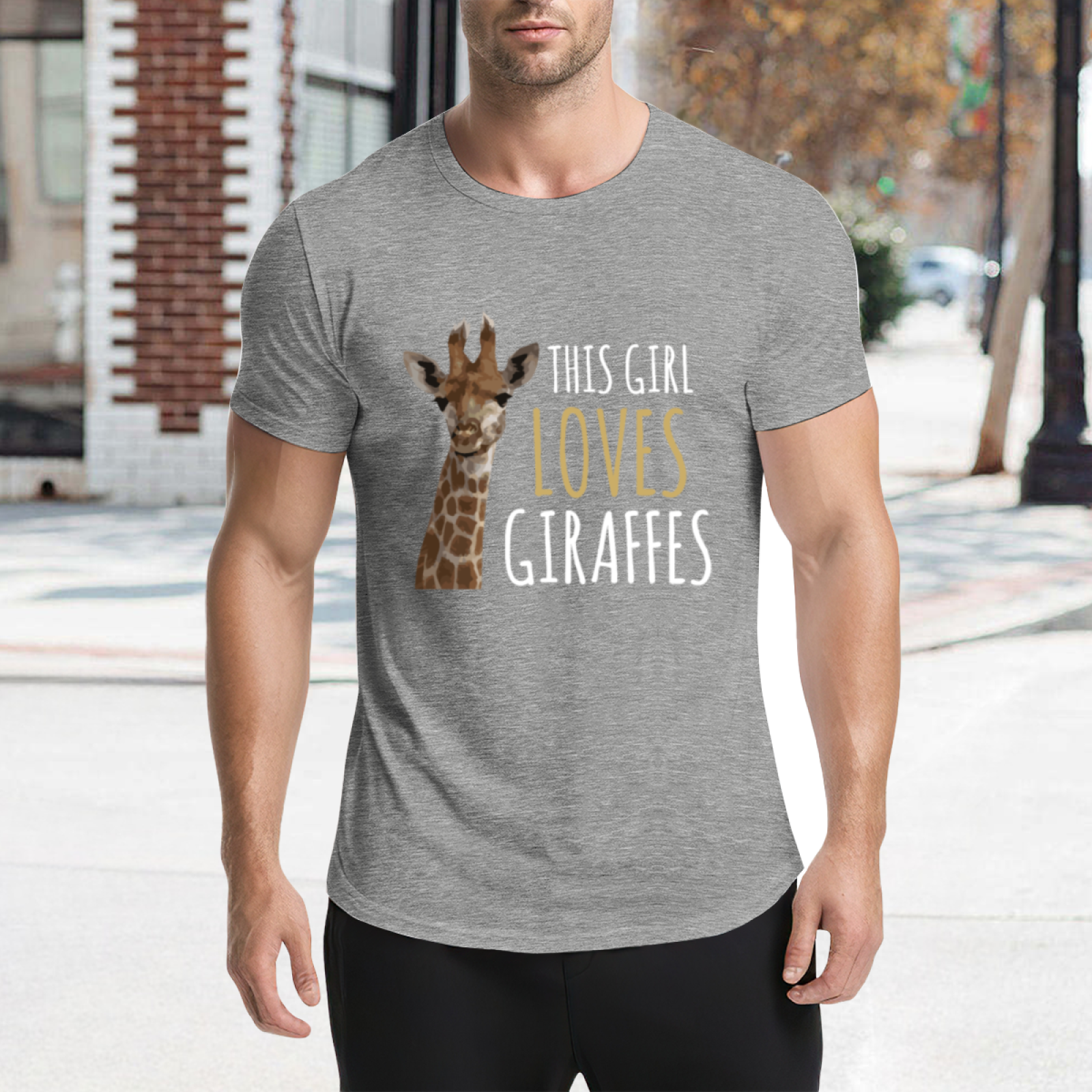 This Girl Loves Giraffes Cute Animal T-Shirt