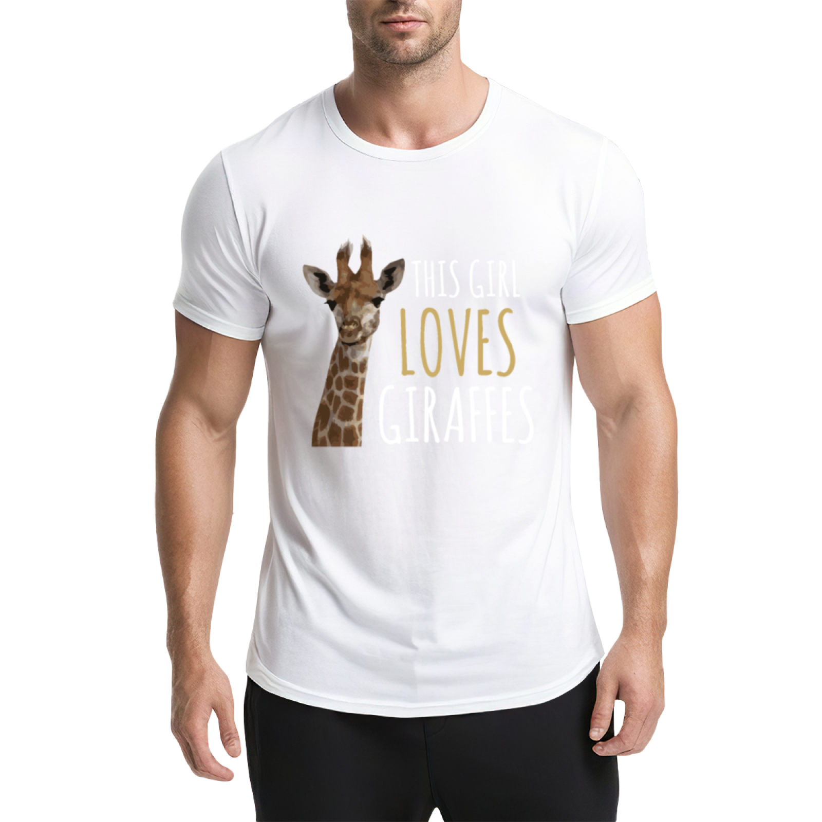This Girl Loves Giraffes Cute Animal T-Shirt
