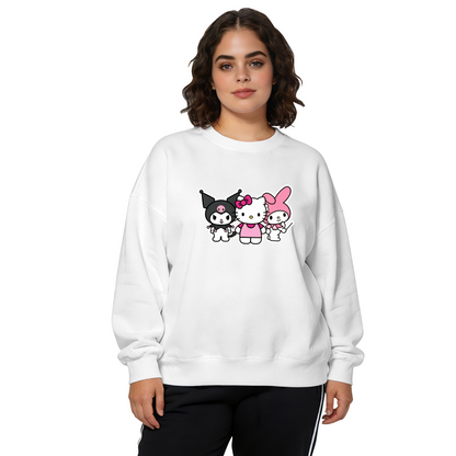 Hello Kitty Kuromi My Melody Best Friends Crewneck Sweatshirt